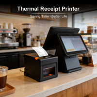 Impresora de Recibos Térmica Portátil OEM HZTZ Comercial de Escritorio de 80 mm sin Tinta para Máquinas POS de Restaurantes, Pagos y Gestión de Inventario