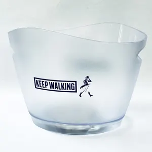 6 L Led Light up unique acrylic plastic ice bucket for promotional