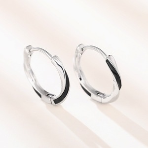 Orecchini a cerchio con gocce d'olio da donna, design semplice, stile retrò, orecchini da festa per uso quotidiano, idea regalo - Product Image 1