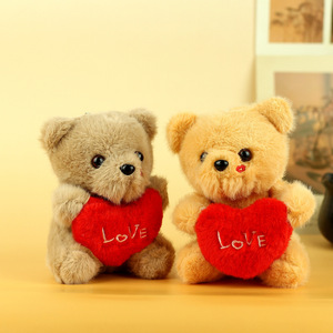 Orsacchiotti di San Valentino da 12cm con Scritta 'I Love You', Peluche con Portachiavi a Cuore Rosso, Ciondolo per Borsa da Ragazza, Regalo Ornamentale - Product Image 3