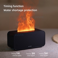 Diffuseur de flamme de feu 120 ml pour la maison, avec simulation de flamme colorée, diffuseur d'arômes ultrasonique et humidificateur, alimenté par USB