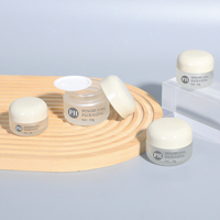 Petit récipient cosmétique en verre 15g 20g 30g 50g Pot en verre vide rond givré à large ouverture pour lotion crème pour les yeux