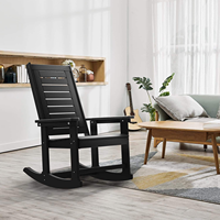 Chaise confortable de style moderne en HDPE pour la maison, les loisirs, le balcon, le jardin, meubles d'extérieur, ensemble de meubles d'extérieur