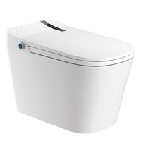 WC monobloc intelligent de luxe moderne à siphonique, à siphon en S, pour la vente en gros, pour salle de bain