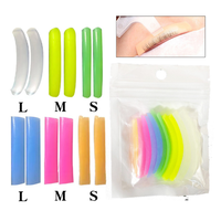JINRONG JR - Bouclier auto-adhésif pour rehaussement de cils, tige de permanente pour cils, gel auto-adhésif, recourbe-cils, ruban de rehaussement de cils Mega L Curl