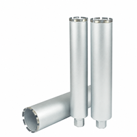 Foret diamanté intégré Tengrui 1-1/4"-7 UNC pour le perçage de béton armé de routes et de ponts, longueur 500 mm, perçage à l'eau
