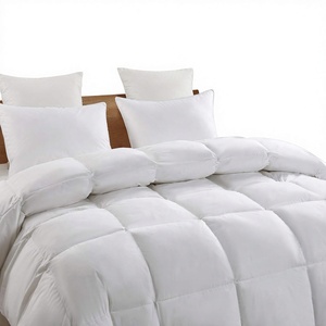 Edredón de Plumón de Ganso Blanco con Tela de Algodón, 700-800 FP, Construcción con Caja de Aislamiento, Personalizado OEM ODM para Hogar y Hotel - Product Image 1