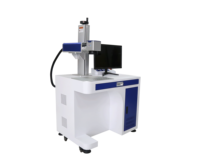 Machine de marquage laser à fibre Chenmai - Graveur laser portable de table en acier inoxydable avec garantie d'un an, refroidissement par air, Ethernet