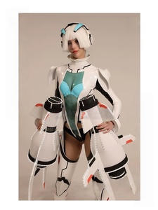 Costume da Performance Cyberpunk Gogo per Donna, Cosplay Punk per il Giorno di Scherzi di Aprile, Set Costume Trasparente per Adulti - Product Image 4