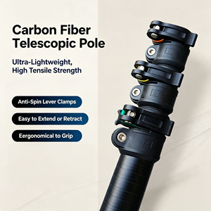 Poste Telescópico de Fibra de Carbono para Limpieza de Ventanas/Mástil para Cámara/Mástil para Antena/Poste de Fibra de Carbono para Recolección de Frutas - Product Image 1