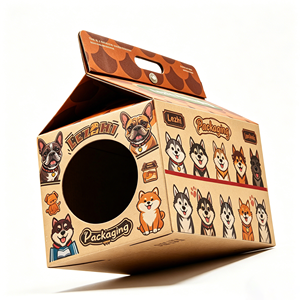 Caja <span class=keywords><strong>de</strong></span> cartón desechable para <span class=keywords><strong>perros</strong></span> con logo personalizado, económica, con asa, para paseos. - Product Image 6