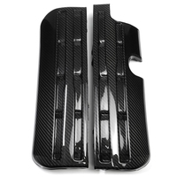 Echte Trockene Kohlefaser-Motorraum-Seitenabdeckung für Dodge Hellcat 6.2L HEMI Challenger Charger Durango Trackhawk 2021 2022 2023 2024