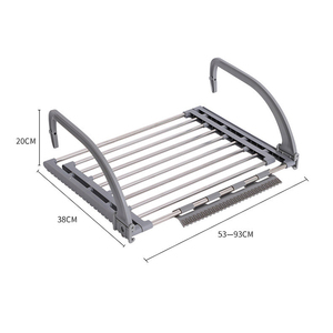 Varanda roupas secador rack Aço Inoxidável Meias Clip <span class=keywords><strong>Hanger</strong></span> Windowsill Extensível Lavandaria Secagem <span class=keywords><strong>Hanger</strong></span> - Product Image 3