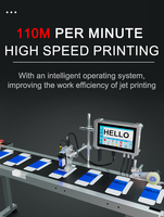 Impresora Industrial Automática de Inyección de Tinta Continua, Velocidad de 110 m por Minuto, Impresión de Número, Logotipo y Fecha en Bolsas de Papel, Cajas de Cartón y Botellas de Plástico