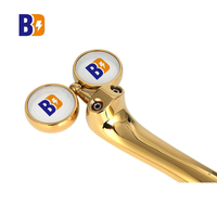 Tour de bière en acier inoxydable doré de petite taille Distributeur de jus 3L avec médaillons pour les fêtes et les clubs