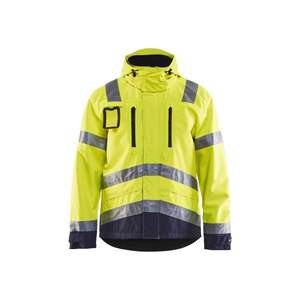 BLAKLADER-Chaqueta impermeable de alta visibilidad de 483719773389M Amarillo/Azul marino-EAN 7330509231371 ROPA DE TRABAJO DE LA HI-VIS - Product Image 1
