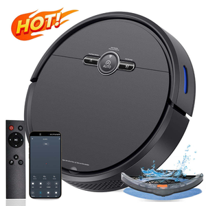 Robot aspirateur autonettoyant avec contrôle par application, réservoir d'eau, nettoyage humide, aspiration de 1000 Pa, balayeuse électrique - Product Image 3