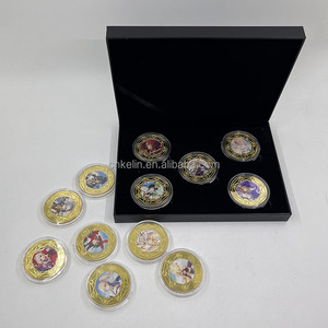 Collezione di monete placcate in oro 24k con impatto <span class=keywords><strong>Genshin</strong></span> in metallo personalizzato da acquistare - Product Image 2
