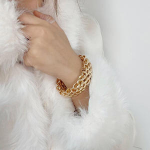 Fashion Chains <b>Necklace</b> Zinc Alloy Chunky Chain <b>Statement</b> Jewelry For Women Black Blazer Style Accessory - Product Image 3