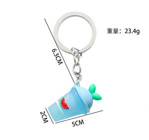 3d gomma boba <span class=keywords><strong>tea</strong></span> bambini portachiavi in PVC boba portachiavi latte tazza per bambini portachiavi - Product Image 4