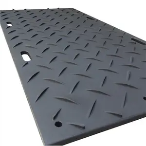 4x8 HDPE polyethylene tấm nhựa cho xe màu đen mặt đất bảo vệ thảm tạm thời bề mặt Đường thảm