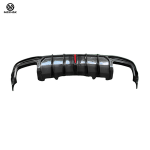 Diffuseur arrière de lèvre de pare-chocs arrière en Fiber de carbone de Style Bctxe pour Audi A4 B9.5 <span class=keywords><strong>S4</strong></span> <span class=keywords><strong>2021</strong></span> + remplacer les accessoires de voiture de becquet arrière automatique - Product Image 4