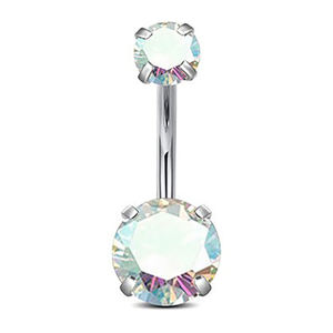 Titanium Body Sieraden Astm F136 Cz Klauw Set Interne Schroefdraad <span class=keywords><strong>Navel</strong></span> Knopring <span class=keywords><strong>Navel</strong></span> <span class=keywords><strong>Piercing</strong></span> Sieraden - Product Image 3