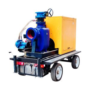Large Flow Irrigation Trailer Pump Drainage Agricultural Drainage Diesel Engine Mobile Water Pump Truck - Product Image 1