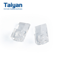 Clips de fixation industriels en plastique transparent pour panneaux de verre, vente en gros, fournitures de quincaillerie durables pour cadres photo
