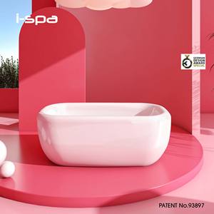 Baignoire ovale autoportante en acrylique Zoft, en pierre artificielle - Product Image 3