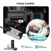 Contrôleur de porte coulissante sans fil à commande à distance par application Tuya Smart Life, compatible avec Alexa et Google Home, commande vocale, ouvre-porte de garage WiFi