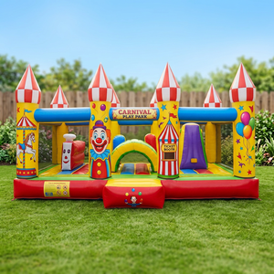 Castillo Inflable Balorama con Toboganes y Zona de Juegos - 3x4x3m, PVC Resistente, Modelo 90114 para Fiestas y Eventos Infantiles, Interior/Exterior - Product Image 2