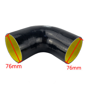 ท่อซิลิโคน Pdx ขนาด 76 มม. 90 องศา สำหรับอัพเกรดอินเตอร์คูลเลอร์ - Product Image 1
