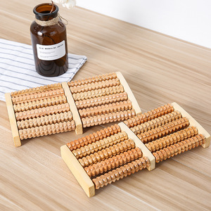 Rouleau de <span class=keywords><strong>massage</strong></span> des pieds en bois <span class=keywords><strong>chinois</strong></span> – Modèle de soin pour bain de pieds, favorise la circulation sanguine - Product Image 6