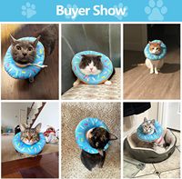 Nouveau design noyau cône de protection coton doux récupération animaux de compagnie chat e-collier collier gonflable élisabéthain pour chiens et chats