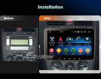 Stock UE ES5510V Autoradio 10,1 pouces Android 14 4G Écran IPS DSP RGB Sans fil BT5.0 CarPlay GPS pour VW Sharan Seat Skoda
