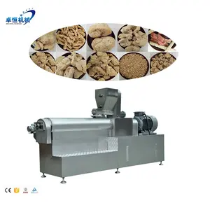 TWO year warranty Textured vegetarian protein TVP extruder soya protein artificial meat plant extruded making machine