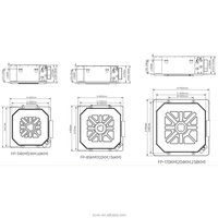 Unité de ventilation à cassette 4 tuyaux 4 voies