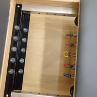 Lit d'entraînement Pilates pliable à domicile, équipement de fitness et d'étirement, machine de Pilates Reformer en chêne durable avec garantie de 3 ans