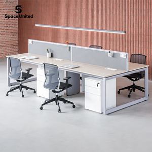 Ensemble de bureau et armoire de rangement pour deux personnes SpaceUnited, mobilier de bureau élégant - Product Image 1