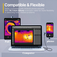Caméra thermique InfiRay P2 Pro pour téléphone imageur thermique infrarouge réparation de Circuit PCB Test de chauffage industriel IOS