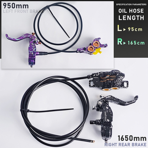 Caliper de Freno de Disco Hidráulico de 4 Pistones de Aleación de Aluminio con Aletas de Enfriamiento para Mayor Potencia de Frenado y Disipación de Calor para Bicicletas - Product Image 3
