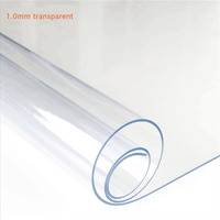 HuiHe Étanche PVC Nappe Transparent Table Couverture Tapis Cuisine Motif Huile Tissu Verre Doux Tissu Nappe 1.0mm