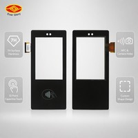Écran tactile capacitif personnalisé EverGlory avec trous pour caméra NFC, verre tactile PCAP USB pour kiosque de contrôle d'accès