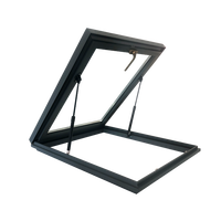Fenêtre à battant en aluminium et verre trempé, design moderne, étanche, pour toit et lucarne