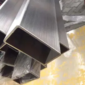 24mm Diameter 304 Hairline Finish 300series 301 302 Stainless Steel Square Tube 50 Pipe Seamless