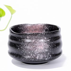 Tazón de Té Matcha de Porcelana Hecho a Mano al por Mayor, Tazón de Cerámica Matcha Blanco y Negro al por Mayor, Juego de Tazones de Té Matcha Japoneses Chawan - Product Image 4