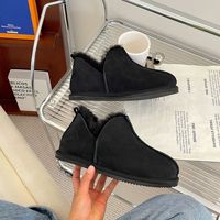 Service OEM ODM personnalisé, bottes courtes en peau de mouton véritable pour femmes, couture tressée classique, mi-mollet, directement de l'usine