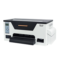 Imprimante DTF à impression rapide XP600 Circulation d'encre blanche PET Film impression t-shirt Machine de transfert de chaleur imprimante DTF A3 de bureau