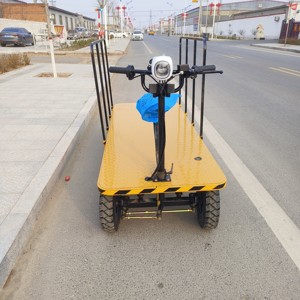 Điện ba bánh xe tải phẳng để xử lý vật liệu Sit-to-Stand thiết kế hàng hóa-kéo lật đổ xô xử lý - Product Image 2